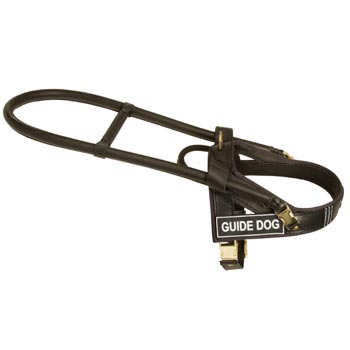 Belgian Malinois Guide Harness Leather for Dog Assistance