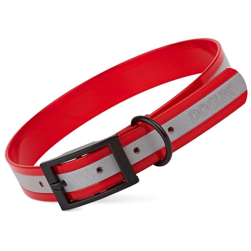 Dogline Reflective Translucent Biothane Collar