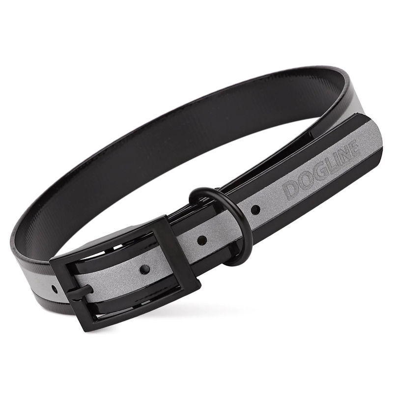 Dogline Reflective Translucent Biothane Collar