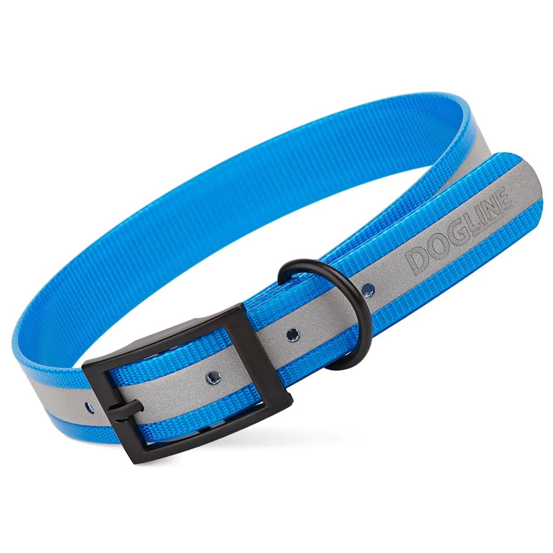 Dogline Reflective Translucent Biothane Collar