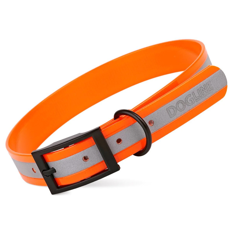 Dogline Reflective Translucent Biothane Collar