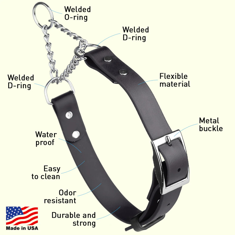 Biothane Martingale Collar with Metal Buckle