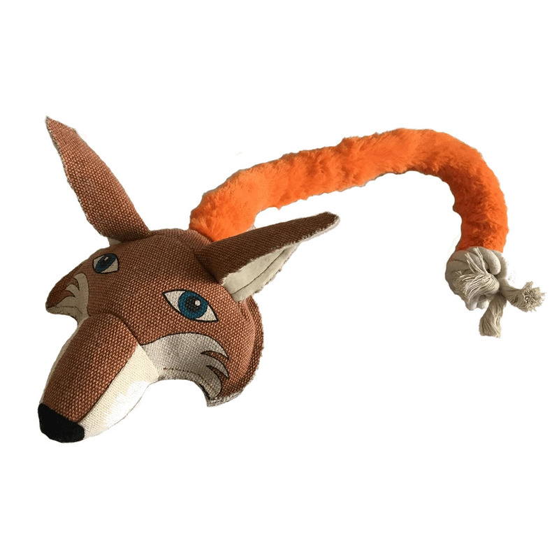 22" Safari Fox W/ Ball & Rope - Click Image to Close