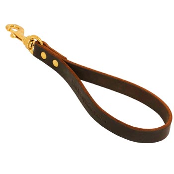 Dog Leather Brown Leash for Making Belgian Malinois Obedient